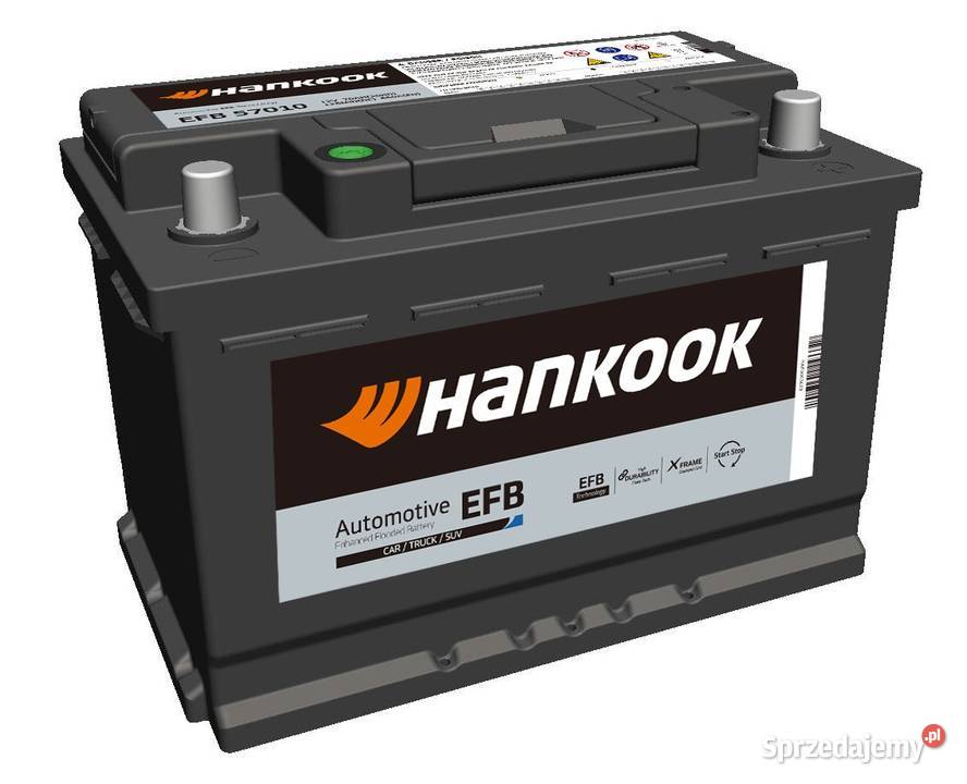 Akumulator Hankook 12V 70Ah 760A EFB Jelcz-Laskowice