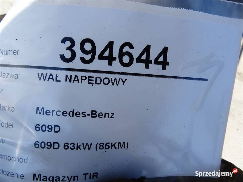 WAŁ NAPĘDOWY MERCEDES N ciężarowe