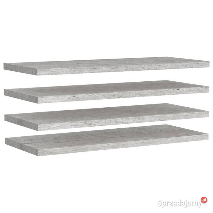 Półki ścienne 4 szarość betonu 90x235x38 MDF Półki Warszawa