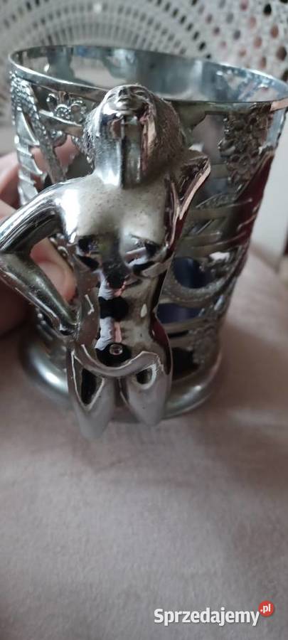 pozytywka kobaltowe szklo plastyczny koszyk z