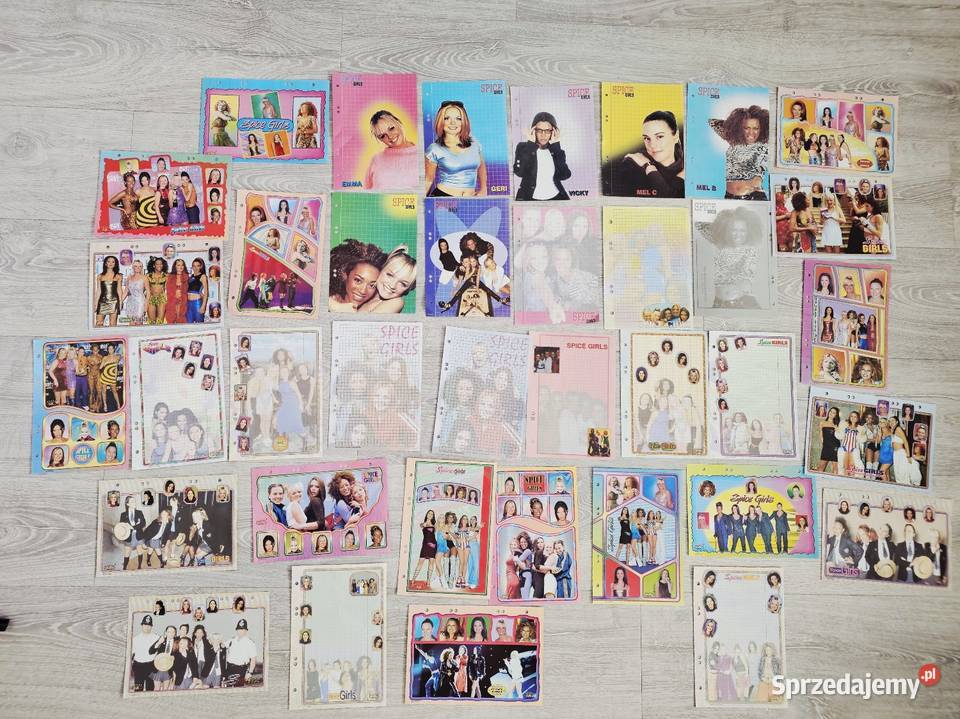 Duże karteczki a5 do segregatora Spice Girls Pozostałe mazowieckie Łomianki Dolne sprzedam