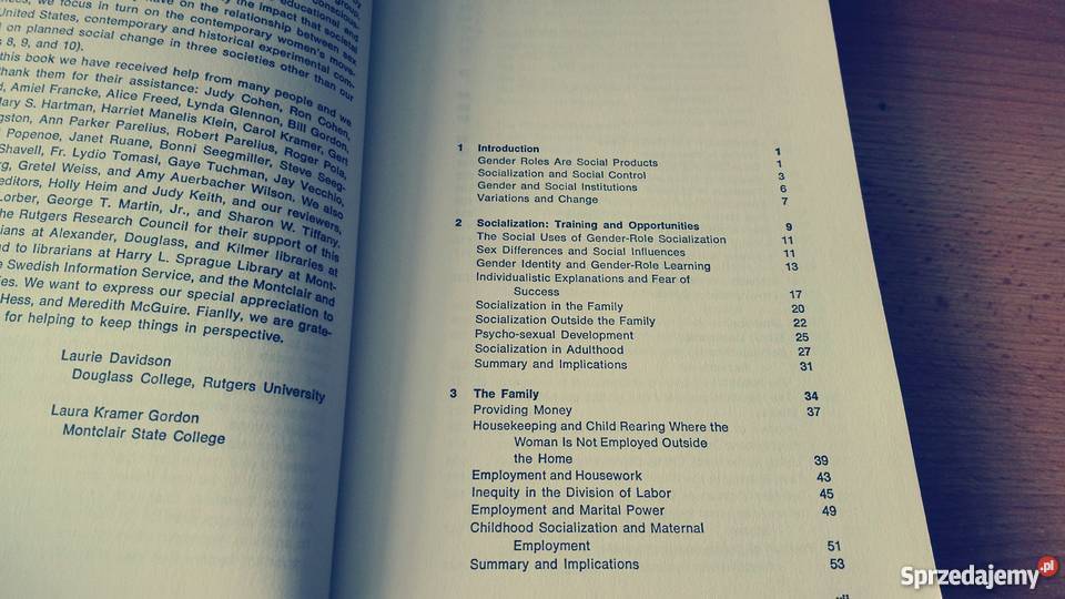 The sociology of gender Davidson Kramer Gordon Gdańsk sprzedam