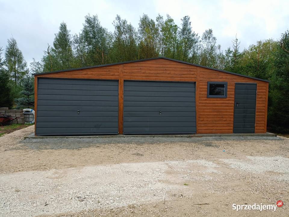 Garaż 8x6 DREWNOPODOBNY garaż blaszany blaszak Częstochowa