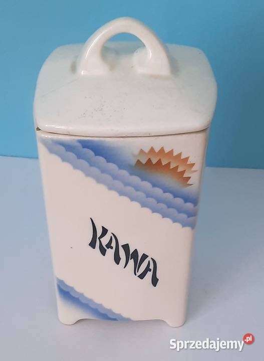Stary Porcelanowy Pojemnik na Kawę Chodzież Gliwice
