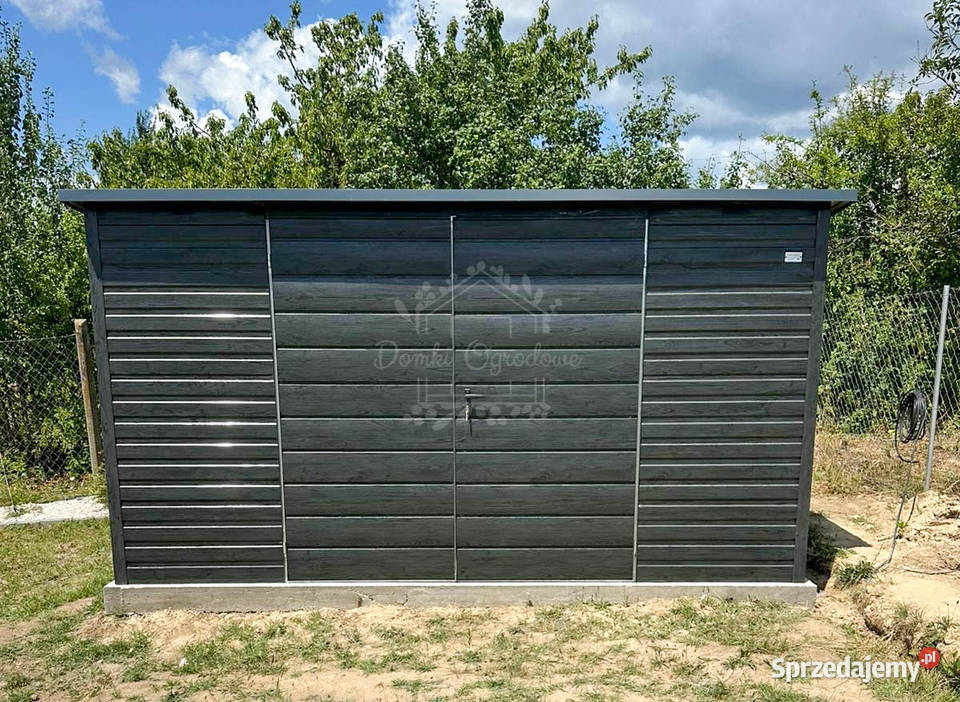 Schowek domek ogrodowy 4x3m drewnopodobny ID1056 Domki narzędziowe łódzkie