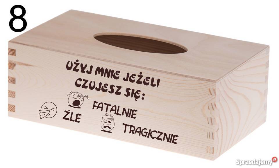 CHUSTECZNIK DREWNIANY PUDEŁKO CHUSTECZKI GRAWER Dom i Ogród śląskie