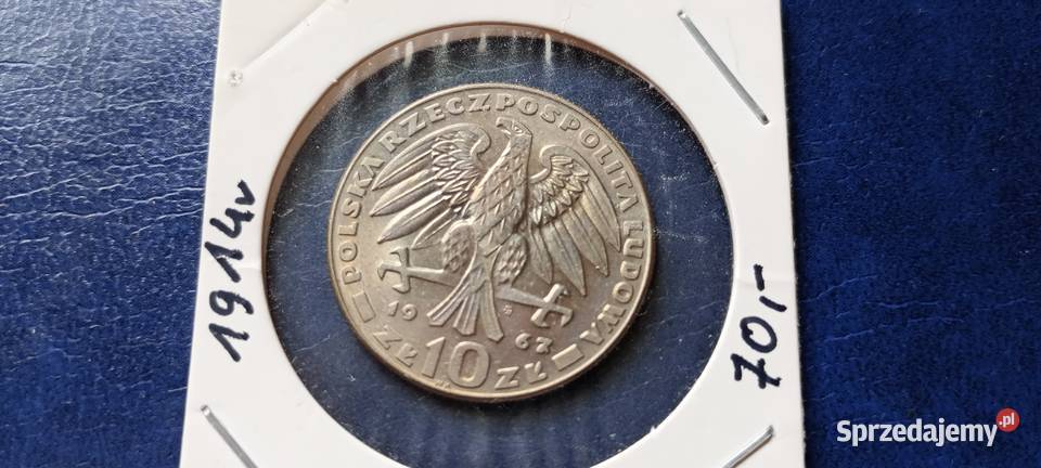 Stare monety 10 złotych 1967 Świerczewski Lesko