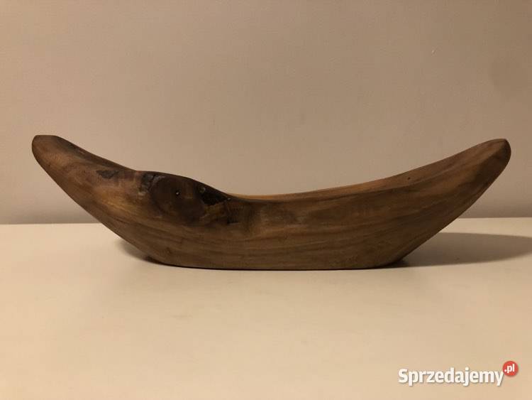 Ręcznie robiona miska drewniana