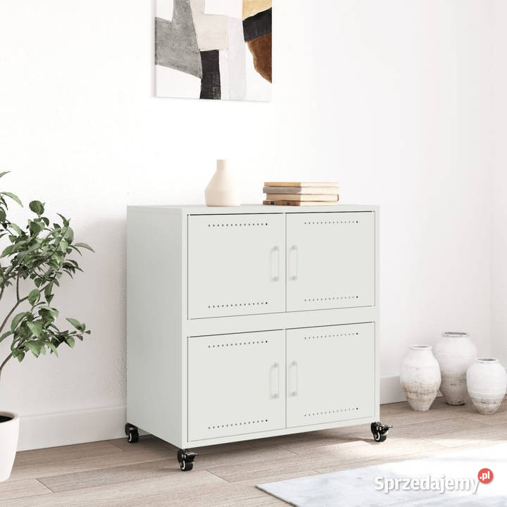 Szafka biała 68x39x72 stal WM846655