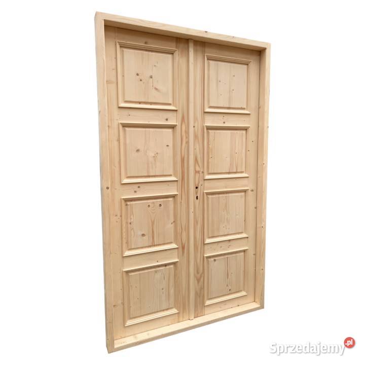 DRZWI DREWNIANE DWUSKRZYDŁOWE LITE 130200