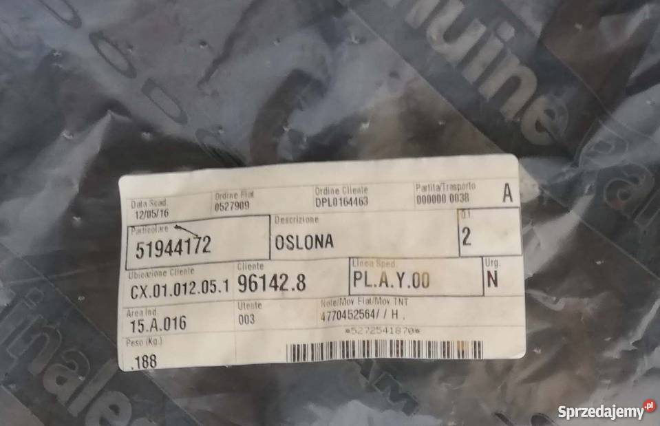 Fiat Punto Evo Folia pianka drzwi przednich Części Jaworzno