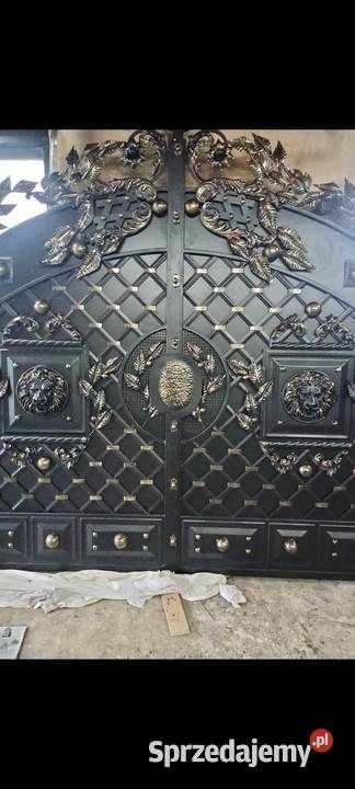 Brama wjazdowa dwuskrzydłowa furtka