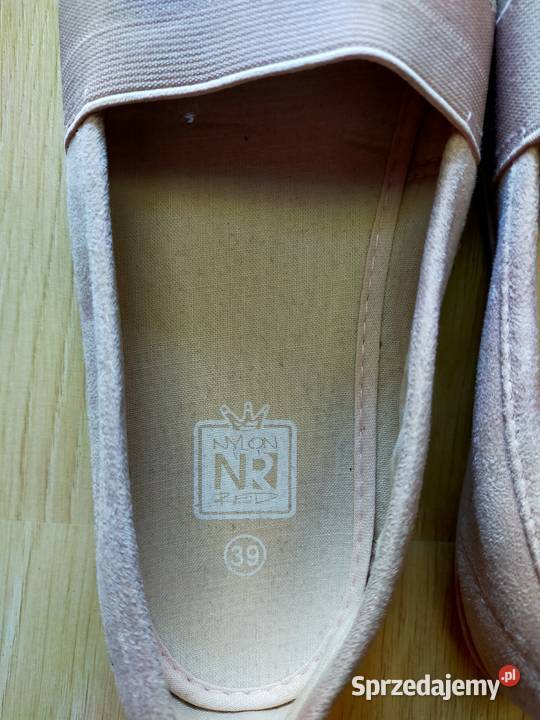 Różowe espadryle Półbuty Obuwie łódzkie Łódź