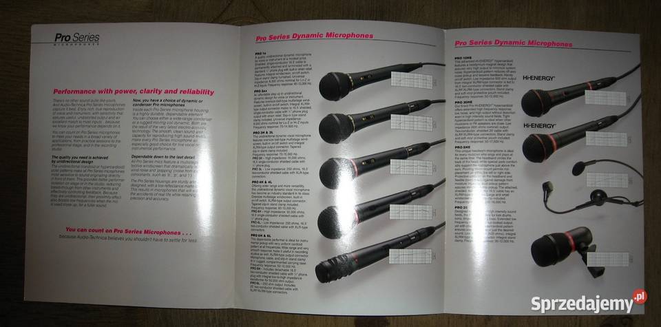 AudioTechnica microphones catalogs brochures Kępice