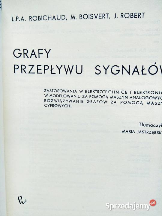 Grafy przepływu sygnałów zawodowe książki outlet Warszawa