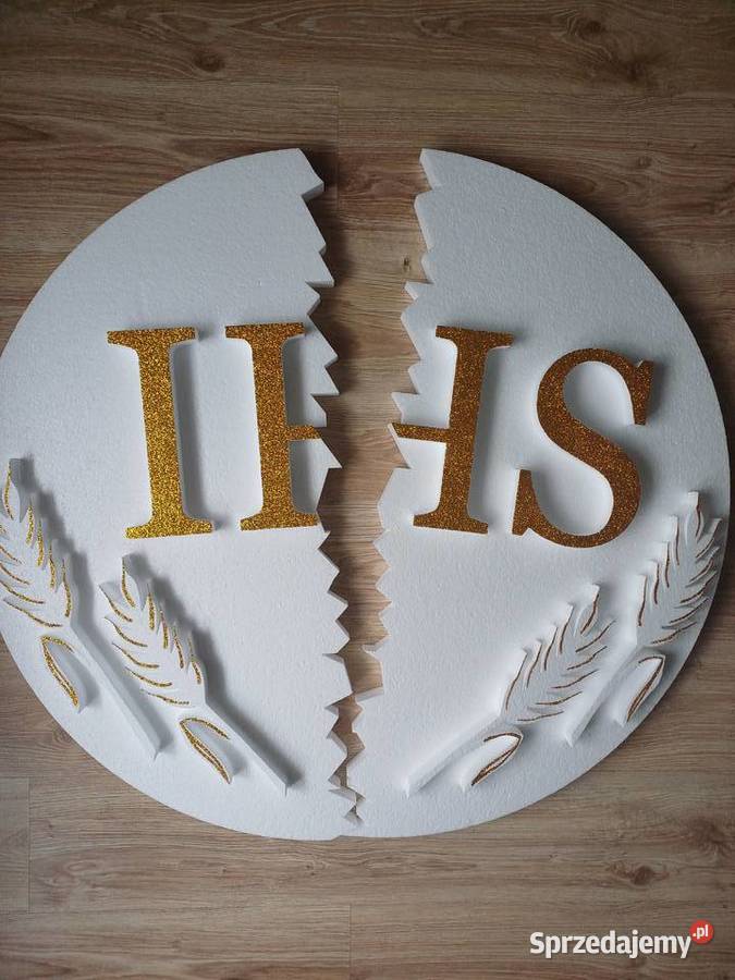 Hostia przełamana 95 kłosy dekoracja Pierwsza Dobrzyca