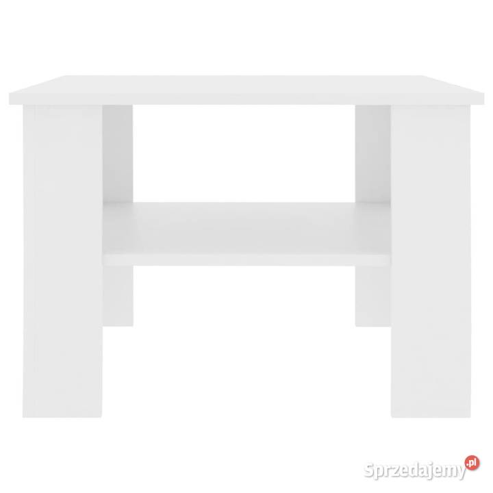 Stolik kawowy biały 60x60x42 materiał Warszawa