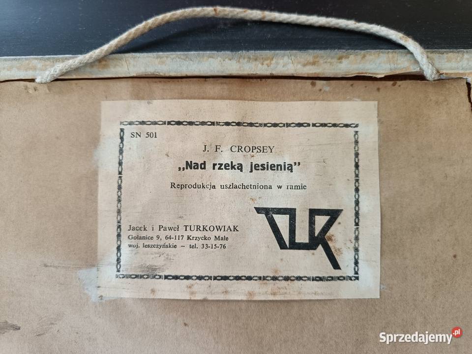 obraz reprodukcja rzeką jesienią J F Cropsey śląskie Gliwice