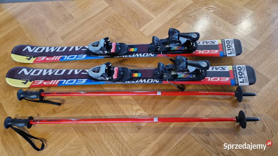 narty dziecięce 100 plus kije Zakopane