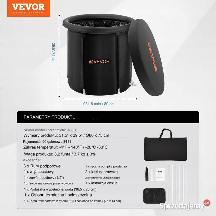 Przenośna wanna do morsowaia terapii lodowej Siedlce