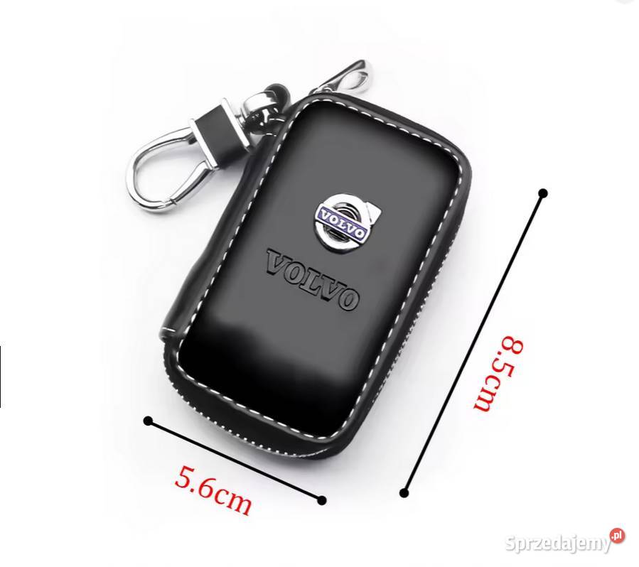 VOLVO BRELOK ETUI NA KLUCZYKI SKÓRA CHROM Gadgety motoryzacyjne Skarżysko-Kamienna