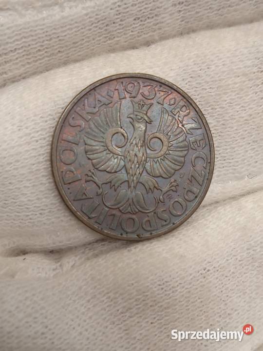 2 RP 2 grosze 1937 kolor BN Łochów sprzedam