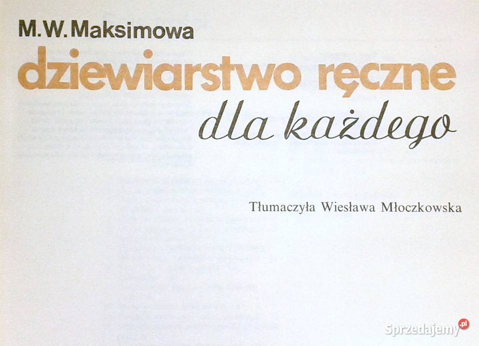 Dziewiarstwo ręczne każdego Margarita lubelskie Chełm