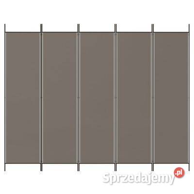 vidaXL Parawan 5panelowy antracytowy 250x200 Warszawa