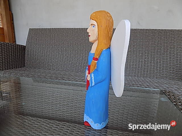 rzeźba drewniana anioł z sercem 25 Sarnaki
