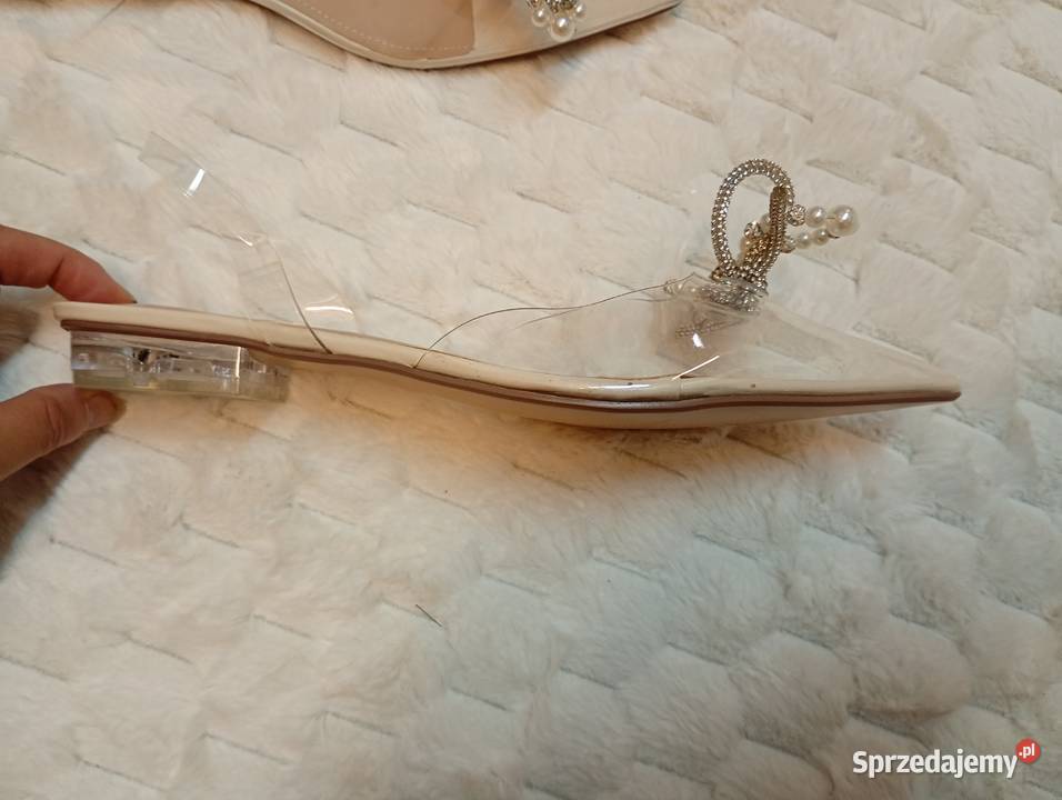 43 Transparentne bogato zdobione baleriny 28.5cm małopolskie