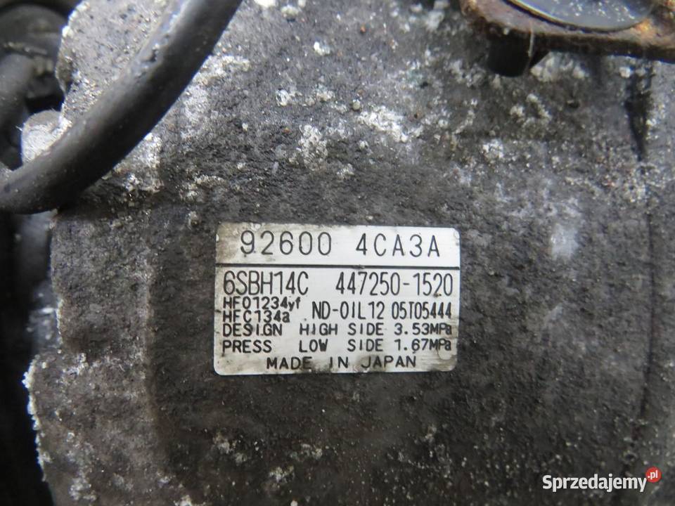 SPRĘŻARKA KLIMATYZACJI XTRAIL III T32 16 DCI