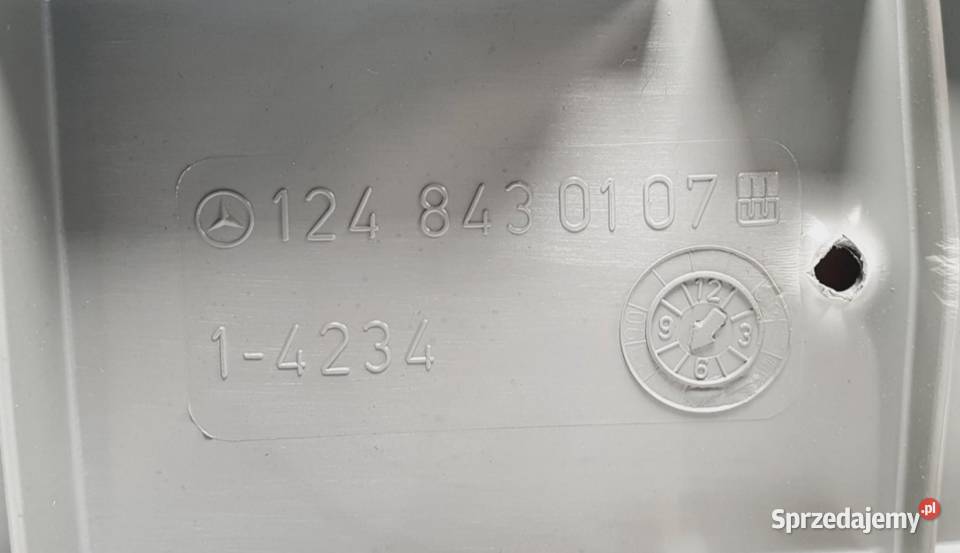 MERCEDES W124 COUPE PODŁOKIETNIK TYLNY TUNEL Zgierz