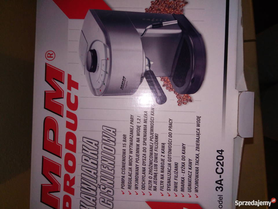 Kawiarka ciśnieniowa MPM 3AC204 NOWA Warszawa sprzedam