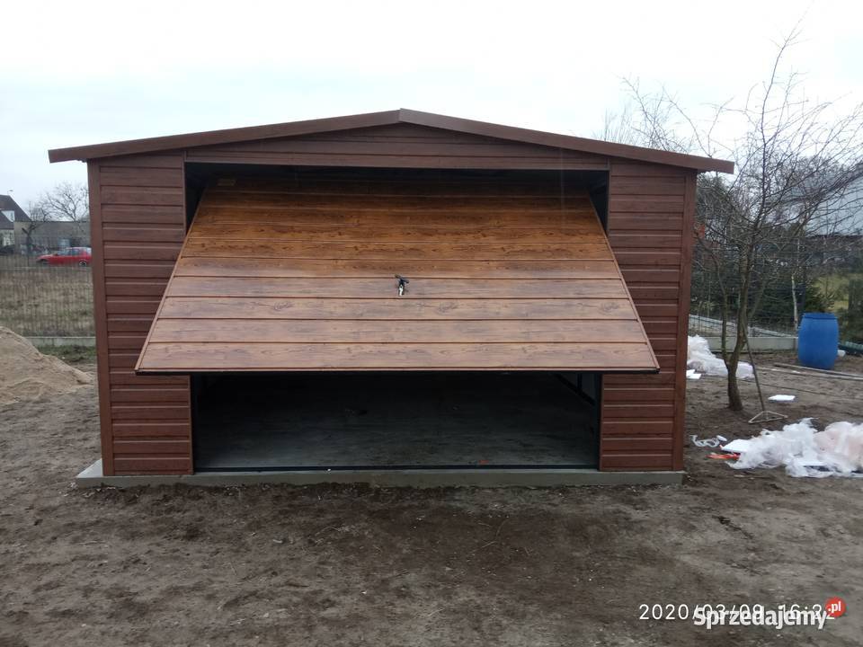 Grafitowy Garaż Blaszany Schowek Ogrodowy Garaże samodzielny Ostrowiec Świętokrzyski