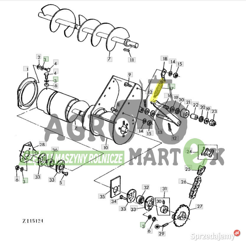 Z43042 SPRĘŻYNA JD Wichrów