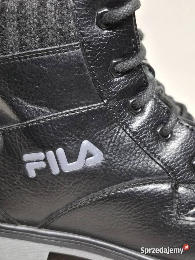 Fila 38 czarne ocieplane trapery zimowe Kraków sprzedam