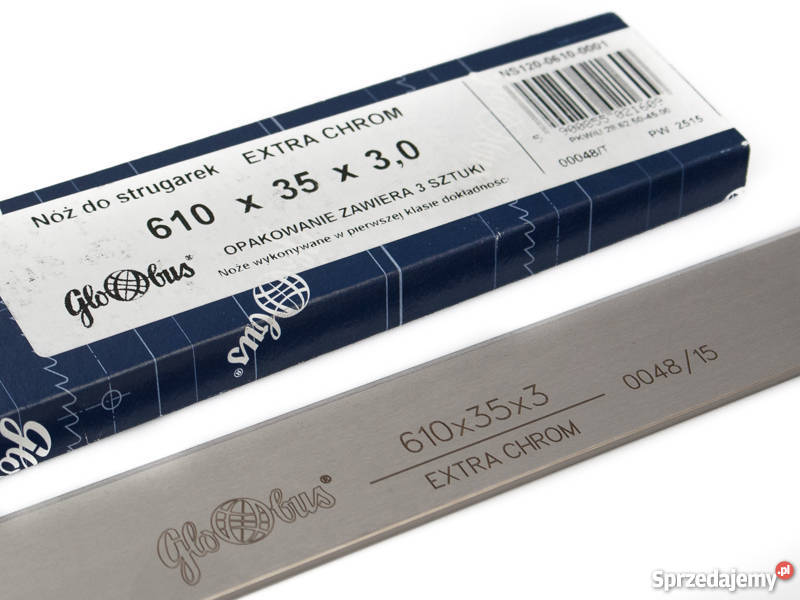 Nóż do strugarki heblarki GLOBUS 610X35X30 Mojusz sprzedam
