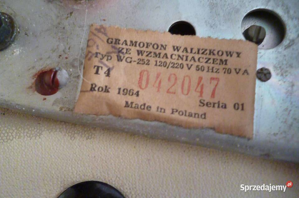 GRAMOFON WALIZKOWY BAMBINO WG252 Kraków