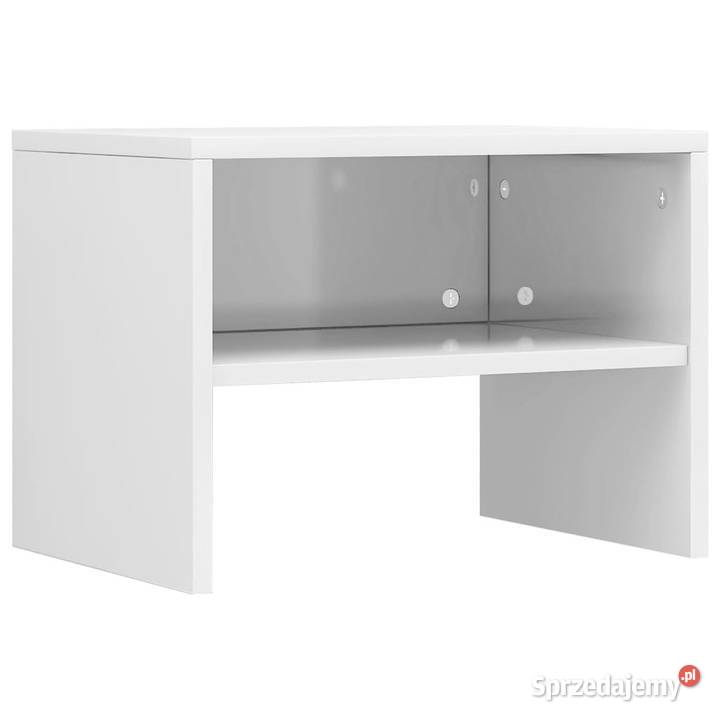 Szafka nocna biała wysoki połysk 40x30x30