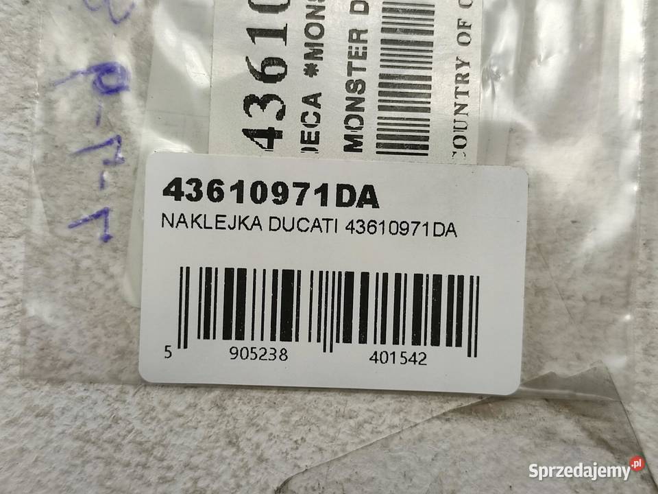 NAKLEJKA DUCATI MONSTER DARK MONSTER 600 750
