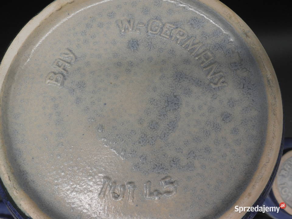 Zabytkowy niemiecki zestaw do ponczu grzańca Porcelana i szkło Raszków