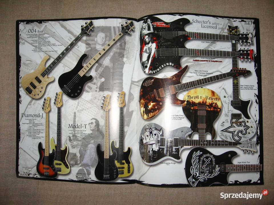 Schecter 2007 guitar catalog katalog gitar
