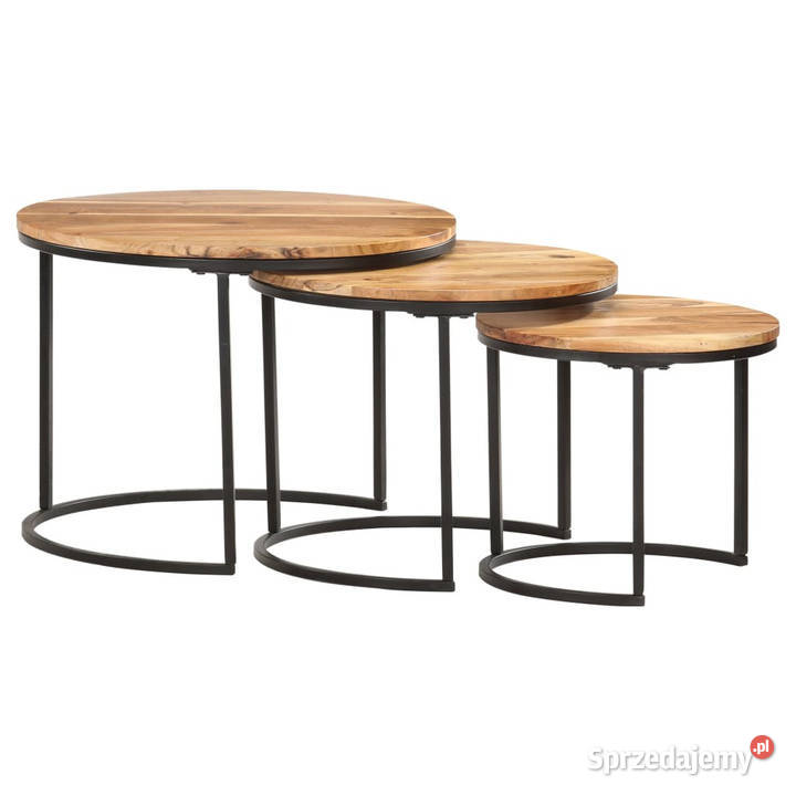 Stoliki wsuwane pod siebie 3 lite drewno Warszawa