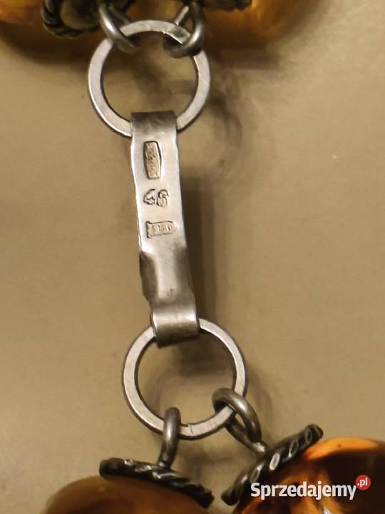 Naszyjnik Bursztyn Vintage Unikat Białystok