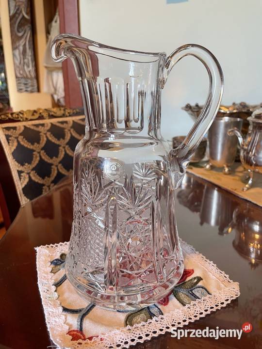 Dzbanel z krysztalu grawerowany 3 pola siatka Jelenia Góra