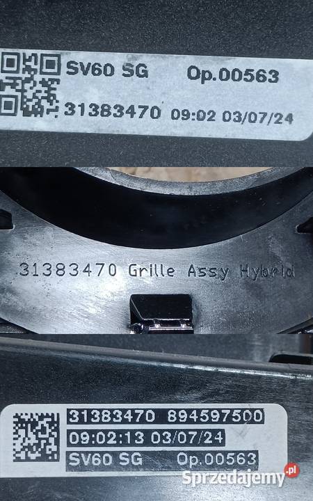 VOLVO S60 V60 GRILL ATRAPA CHŁODNICY ZDERZAK wielkopolskie sprzedam