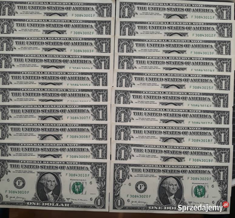 20 x 1 Dolar USA men FAtlanta seria Amennicze Konin