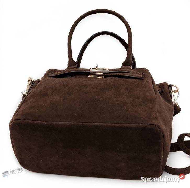 Torebka FLORA CO PARIS Zamsz Eko A5 Pojemna do Warszawa sprzedam