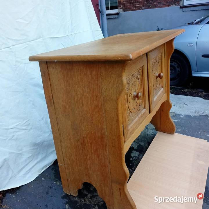 Szafka Stojąca Drewniana Stylowa Meble Drewniane Zabrze