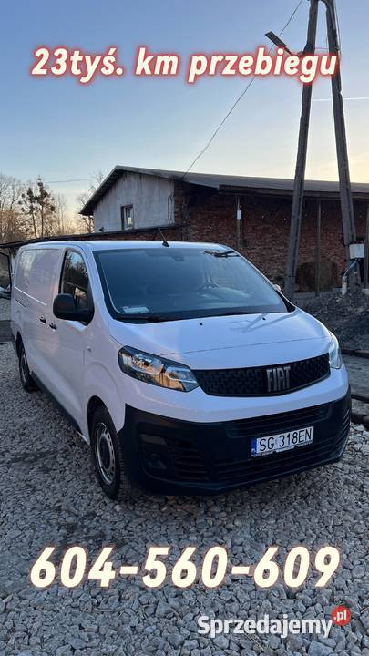 Fiat Scudo 20 diesel 2023 moc 144 przebieg 23 biały Paniówki